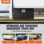 Underbody Truck Box, 36" x 17" x 18" Pickup Storage Box, Heavy Duty Aluminum Diamond Plate Tool Box with Lock and Keys, Waterpro
