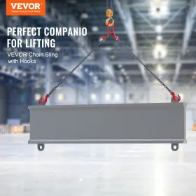 3/8 "x 6 'kæde slynge 2 ben G80 løftekæde med grab kroge 11000 lbs