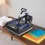 5 in 1 Heat Press Machine 38x38 in 850.5 g Tumbler Press T-Shirts Black+Blue