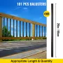 Deck Balusters, 101 Pack Metal Deck Spindles, 26"x0.75" Staircase Baluster With Screws, Aluminum Alloy Deck Railing for Wood and