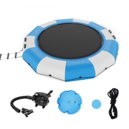 13ft Inflatable Water Trampoline Swim Platform Bounce for Pool Lake Toy