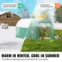 Drivhus til indkørselstunnel 3,8 x 1,8 x 1,8 m galvaniseret