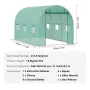 Drivhus til indkørselstunnel 3,8 x 1,8 x 1,8 m galvaniseret