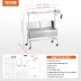 Roaster Spit Rotisserie BBQ Grill Pig Lamb Chicken Roaster 42W