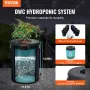 DWC Hydroponics Grow System, Hydroponic Growing System, Deep Water Culture 5-Gallon 8 Buckets, DWC System with Air Pump, Air Sto