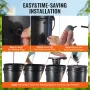 DWC Hydroponics Grow System Dybvandskultur 8 Spande med