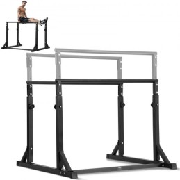 Dip Bar, 800 lbs Capacity, Heave Duty Dip Stand Station with Adjustable Height, Fitness Workout Dip Bar Station Stabilizer