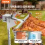 116.8 cm Electric BBQ Rotisserie Grill Kit Stainless Steel Grill 40.8 kg Pig Lamb