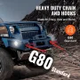 3/8 "X 3 'G80 TOW-kæde J Hook V-Chain Bridle Grab Hook Wrecker