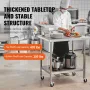 Arbejdsbord til rustfrit stål Kammerciel prep Tabel 30x18