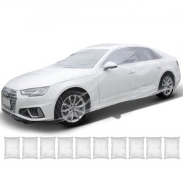 Clear Plastic Car Cover 10pcs Disposable Car Covers, 22\' x 12\' Universal Plastic Car Cover, Waterproof Dust-Proof Full Cover,