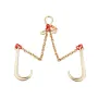 5/16 "X 2 'G80 TOW-kæde J Hook V-Chain Bridle Grab Hook Wrecker