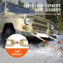 G80 V Bridle Chain, 3/8" x 2' Towing Chain Bridle with 15" J Hooks, T Hooks & Grab Hooks, Heavy Duty Transport Tow Chain Bridle 