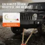 G80 V Bridle Chain, 3/8" x 2' Towing Chain Bridle with 15" J Hooks, T Hooks & Grab Hooks, Heavy Duty Transport Tow Chain Bridle 