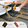 Ratchet Chain Binders, 1/4"-5/16", 2600 lbs Safe Working Load, 4 Pack Load Binder with 2 Grab Hooks, Tie Downs for Transport Cha