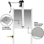 Automatic chicken door opening kit 12.6x11.8 inch automatic duck cage door opening infrared detection duck goose door opening to