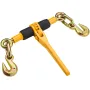 Ratchet Chain Binders, 1/4"-5/16", 2600 lbs Safe Working Load, 4 Pack Load Binder with 2 Grab Hooks, Tie Downs for Transport Cha