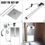 Automatic chicken door opening kit 12.6x11.8 inch automatic duck cage door opening infrared detection duck goose door opening to