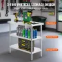 Stainless Steel Food Prep Table Commercial Kitchen Work Table 45.7x91.4 cm