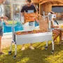Roaster Spit Rotisserie BBQ Grill Pig Lamb Chicken Roaster 52W