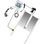 Automatic chicken door opening kit 12.6x11.8 inch automatic duck cage door opening infrared detection duck goose door opening to