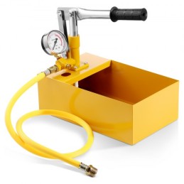 Hydrostatic Test Pump, Max 25 bar/362 PSI, Single Valve Hydraulic Manual Water Pressure Tester Kit with Gauge 5L Water Tank, 1