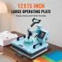 Heat Press Machine 30.5x38.1 cm 2 in 1 Heat Transfer Machine for T-Shirts Hats