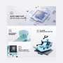 Heat Press Machine 30.5x38.1 cm 2 in 1 Heat Transfer Machine for T-Shirts Hats