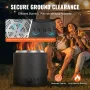 Smokeless Fire Pit Stove Bonfire 40.1 cm Dia Wood Burning Stainless Steel