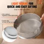 Meliste Fin Mesh Rustfrit stål 40 Mesh Mel Sifter til bagekage