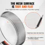 Flour Sieve Fine Mesh, 10 Mesh Flour Sifter, 304 Stainless Steel Fine Mesh Sifter Food-grade, Dia. 12.6" Fine Mesh Strainers for