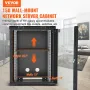 15U Wall Mount Network Server Rack Cabinet Enclosure 45.7cm Depth Glass Door Lock