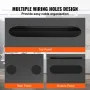 15U Wall Mount Network Server Rack Cabinet Enclosure 45.7cm Depth Glass Door Lock