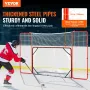 Hockey -mål med backstop og målretter gade udendørs stålhockey