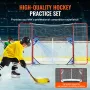 Hockey -mål med backstop og målretter gade udendørs stålhockey