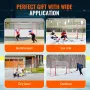 Hockey Goal with Backstop and Targets Street Outdoor Steel Hockey Net 182.9 cm