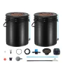 DWC Hydroponics Grow System, Hydroponic Growing System with Top Drip Kit, Deep Water Culture 5-Gallon 2 Buckets, with Air Pump, 