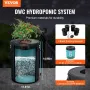 DWC Hydroponics Grow System, Hydroponic Growing System, Deep Water Culture 5-Gallon 4 Buckets, DWC System with Air Pump, Air Sto