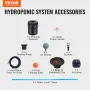 DWC Hydroponics Grow System Dybvandskultur 4 Spande med