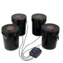 DWC Hydroponics Grow System, Hydroponic Growing System, Deep Water Culture 5-Gallon 4 Buckets, DWC System with Air Pump, Air Sto