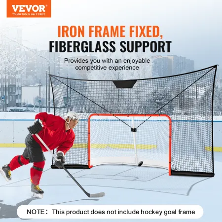 Hockey -mål Backstop Net Street Hockey Sport Target Netting