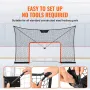 Hockey -mål Backstop Net Street Hockey Sport Target Netting