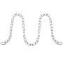 Proof Coil Chain, 5/16" x 6', 1980 lbs Safe Working Load, Zinc Plated Proof Tested Coil Chain with Two Quick Links, Galvanized C