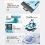 Heat Press Machine 300 x 380 mm 8 in 1 with 850.5 g Tumbler Press T-Shirts Green