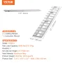 182.9x38.1 cm Aluminum Ramps 2721.6 kg Capacity Loading Ramps 2PCS