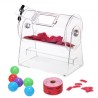 Acrylic Raffle Drum, Holds 2500 Tickets or 100 Raffle Balls, Professional Raffle Ticket Spinning Cage with 2 Keys, Transparent