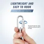 Proof Coil Chain, 3/16" x 10', 1100 lbs Safe Working Load, Zinc Plated Proof Tested Coil Chain with Two Quick Links, Galvanized 