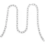 Proof Coil Chain, 3/16" x 10', 1100 lbs Safe Working Load, Zinc Plated Proof Tested Coil Chain with Two Quick Links, Galvanized 