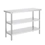 Stainless Steel Food Prep Table Commercial Kitchen Work Table 45.7x121.9 cm