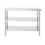 Stainless Steel Food Prep Table Commercial Kitchen Work Table 45.7x121.9 cm